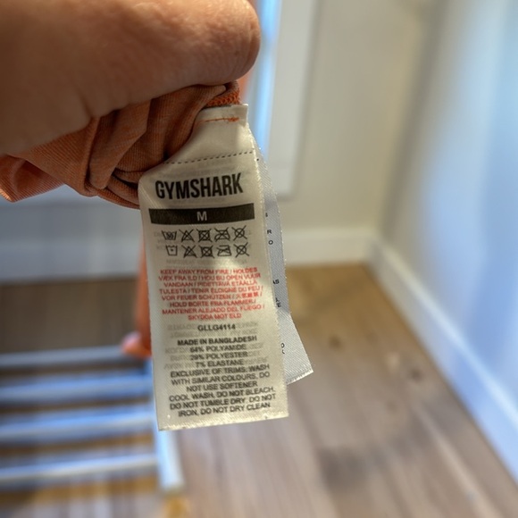 Gymshark adapt seamless leggings in peach, size M - Picture 4 of 4